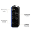 Premium iPhone screen protector with a stylish Lionel Messi logo that disappears when the screen is on.