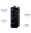 Durable tempered glass iPhone screen protector showcasing the Michael Jordan logo.