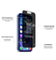 Pokemon phone screen protector with tempered glass. Stylish, invisible design when phone is on, visible when off.