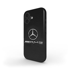 Mercedes AMG Carbon Fiber Style Phone Case | iOS & Android Devices | Racing Stripe Benz Cover
