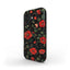Red Floral Botanical Phone Case – Bold Flower Tough Cover