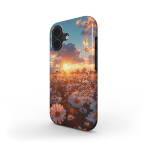 Golden Bloom Tough Phone Case – Sunshine, Serenity & Petal Power