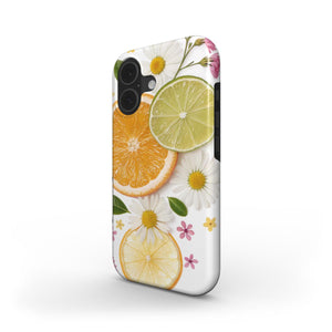 Citrus and Flowers Tough Phone Case