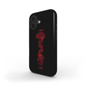 Brain DNA Heart Tough Phone Case – Duality Mind & Feel Design