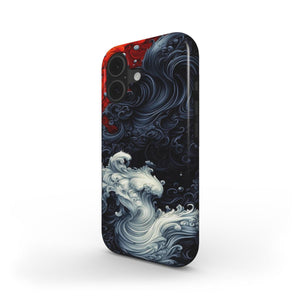 Abstract Ocean Wave Art Phone Case • Surreal Swirl Design