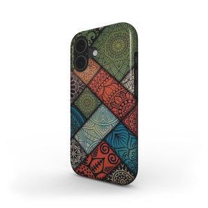 Boho Mandala Patchwork Phone Case | Tribal Art Cover