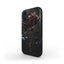 Dark Gothic Black Rose Phone Case – Victorian Style Floral Stained Glass Design