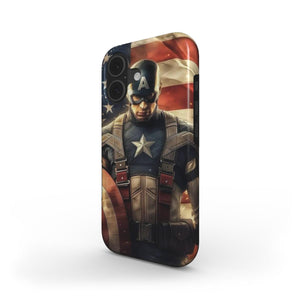 Captain America Shield Phone Case – Patriotic Marvel Superhero iOS & Android Cover