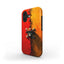 One Piece Luffy Skull Phone Case – Red & Gold Abstract Pirate Design