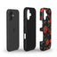 Red Floral Botanical Phone Case – Bold Flower Tough Cover