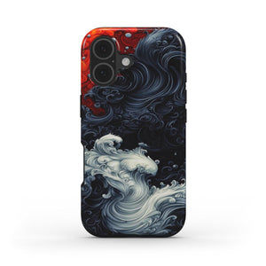 Abstract Ocean Wave Art Phone Case • Surreal Swirl Design