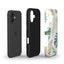 Tropical Leaf Phone Case – Watercolor Botanical Cover in Green & Gold