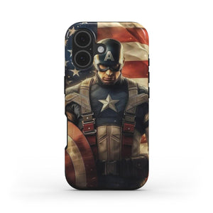 Captain America Shield Phone Case – Patriotic Marvel Superhero iOS & Android Cover