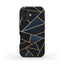 Black Gold Geometric Phone Case – Minimalist Tough Cover with Abstract Design