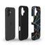 Black Gold Geometric Phone Case – Minimalist Tough Cover with Abstract Design