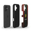 Ferrari Phone Case – Glossy Black with Red Wood-Inspired Logo Cover for iPhone & Android