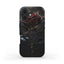 Dark Gothic Black Rose Phone Case – Victorian Style Floral Stained Glass Design
