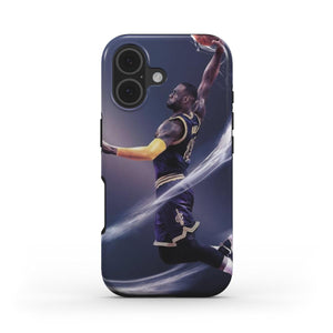 LeBron James Electrifying Dunk Tough Phone Case – Unleash the King’s Power