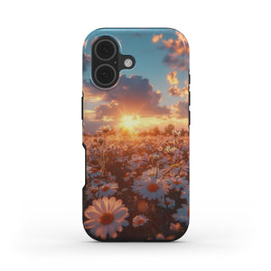 Golden Bloom Tough Phone Case – Sunshine, Serenity & Petal Power