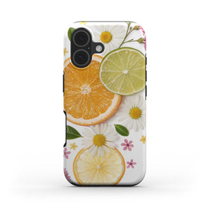 Citrus and Flowers Tough Phone Case