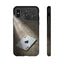 Black Ace of Spades card phone case with impact-resistant build.