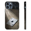 Gloss finish Ace of Spades Case with durable black materials.