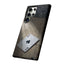 Black and white Ace of Spades Phone Case with artistic design.