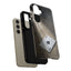 Durable black card Phone Case featuring the Ace of Spades design.