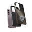 Durable matte black Ace of Spades Phone Case with stylish design.