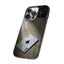 Minimal black Ace of Spades Case for sleek and daily protection.