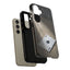 Rugged black Ace of Spades Phone Case for impact protection.