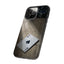 Rugged Phone Case with minimalist Ace of Spades design.